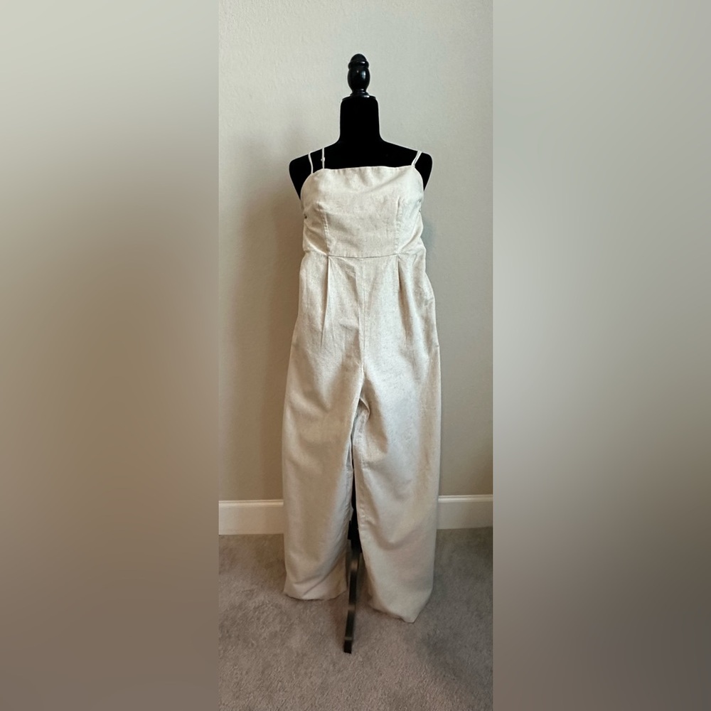 Elegant Cream Jumpsuit by Petal & Pup